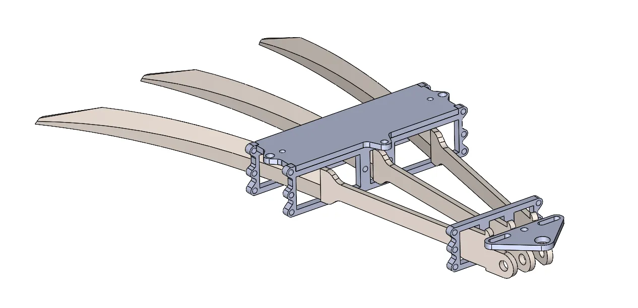 CAD design of wolverine claws