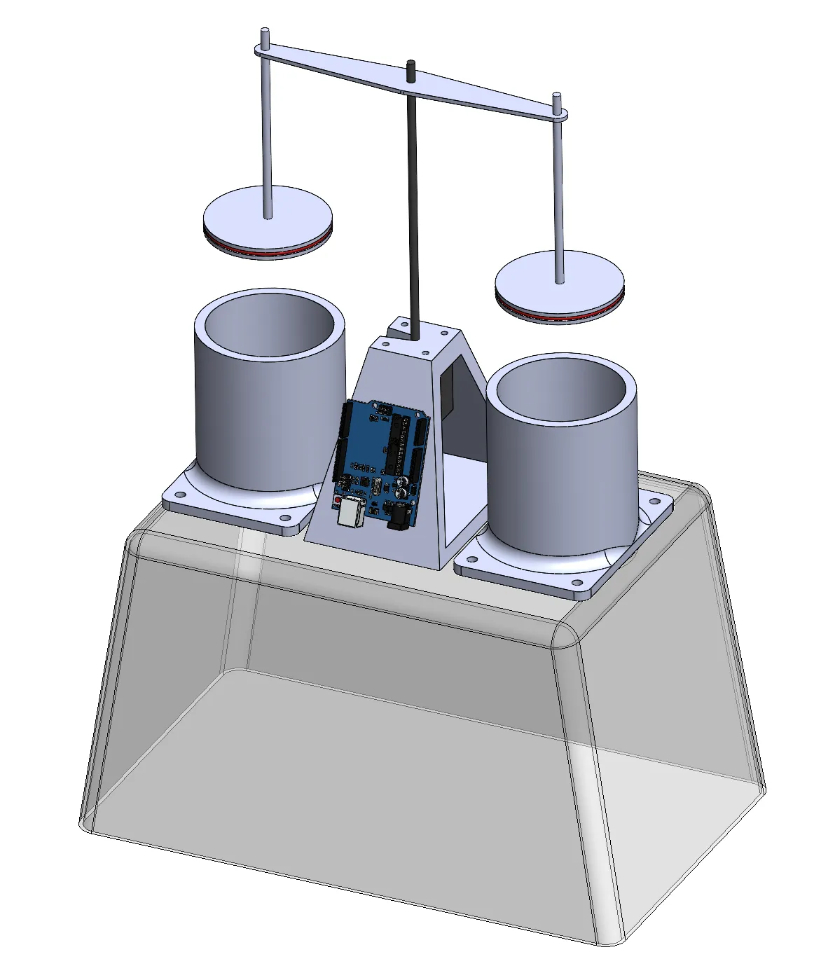 CAD model of the printer